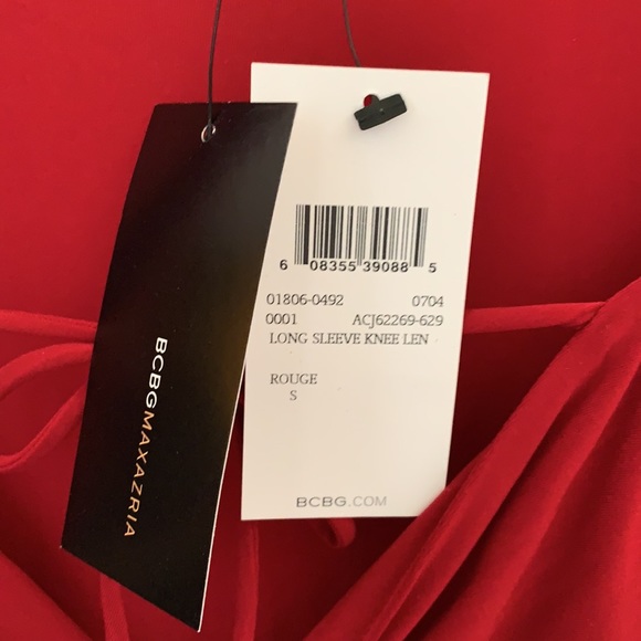 BCBG MaxAzria Red Asymmetric Dress - Picture 3 of 7